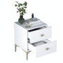 Hanah Home Mesita de Noche BD110 - 4111 Blanca